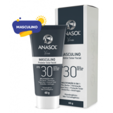 Protetor Solar Facial Masculino 60g Anasol FPS 30